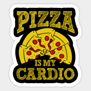 Pizza is my Cardio Sticker